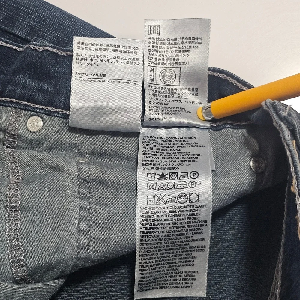 Levis 505 Regular Fit Mens Jeans 38x29 Medium Wash Blue Straight Leg Denim